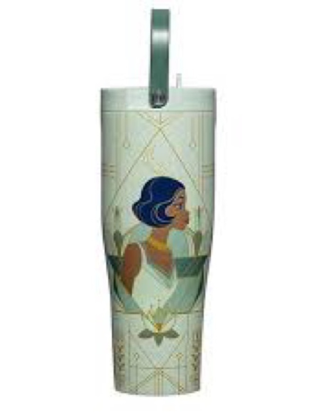 Disney princess Tiana extra large Corcicle leek proof tumbler NWT